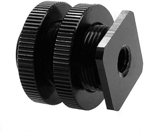 Foto&Tech 2 Pieces 5/8-27 Inch Tripod All Metal Tripod Screw to Hot Shoe/Cold Shoe Adapter in Saudi Arabia