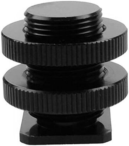 Foto&Tech 2 Pieces 5/8-27 Inch Tripod All Metal Tripod Screw to Hot Shoe/Cold Shoe Adapter in Saudi Arabia