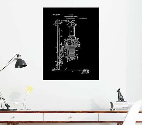 Photographic Camera-enlarger Patent Print Black Matte (5" x 7") M15421 in Kuwait