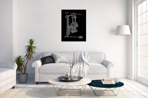 Photographic Camera-enlarger Patent Print Black Matte (5" x 7") M15421 in Kuwait