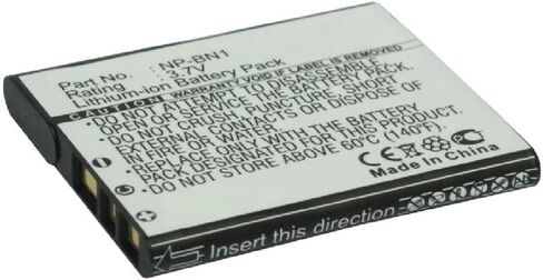 Synergy Digital Camera Battery, Compatible with Sony DSC-W530 Digital Camera, (li-ion, 3.7V, 1300 mAh) Ultra High Capacity, Replacement for Sony NP-BN1 Battery in Saudi Arabia