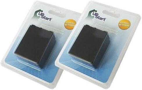 Upstart Battery 2X Pack - NP-FV100 Replacement Fully Decoded Battery for Sony CX300, NEX-VG10, CX700, CX200, PJ760V, CX150, CX130, CX560, CX160, PJ10, CX190, SR21, TD10, XR160 Camcorders Brand in Saudi Arabia