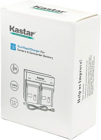 Kastar 2 Pack Battery and Dual Rapid Charger for Sony NP-F980 Pro NP-F960 NP-F960 NP-F750 NP-F550 NP-F330 NEX-EA50M NEX-FS100 NEX-FS700R NEX-FS700RH FDR-AX1 PXW-Z100 PXW-Z150 MPK-DVF4 Camcorder in Saudi Arabia