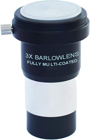 1.25 inches 2X Barlow Lens，M42x0.75mm Thread Interface Metal Barlow Lens for Standard Telescope Eyepiece Astronomy in Kuwait