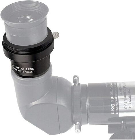 1.25 inches 2X Barlow Lens，M42x0.75mm Thread Interface Metal Barlow Lens for Standard Telescope Eyepiece Astronomy in Kuwait