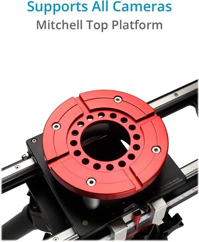Proaim 6ft Flyking Precision Camera Slider with Mitchell Mount | Long cinematic tracking shots with heavy cinema rigs — 8 ball bearings, 360° pan lock, Payload up to 70kg/154lb in Saudi Arabia
