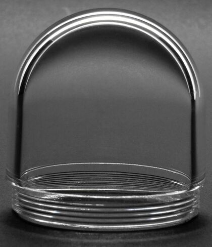 JMX Acrylic/PC CCTV Replacement Clear Camera Dome Cover Security Camera Housing Pet Dog Fence Window Skylight Window (3.8 Inches, Transparent) in Kuwait