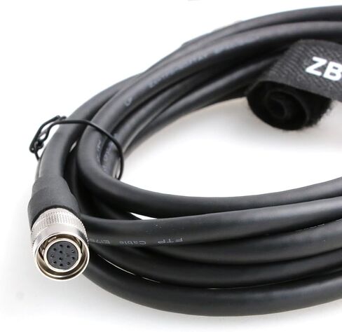 HR10A-10P-12P to HR10A-10P-12S Cable, 12 Pin Male Female Professional Data Extension Cord for Studio Camera Equipment Wiring 3M in Saudi Arabia