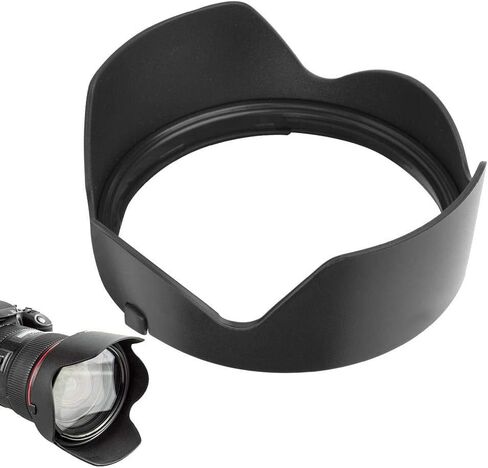 Bindpo EW-88C Lens Hood, Camera Lens Sunshade Rainproof Cover Replacement for Canon EF24-70mm 24-70 II 82mm Lens in Saudi Arabia
