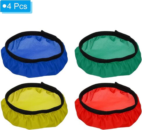 PATIKIL 7" 18cm Soft Diffuser Lamp Cover, 4 Pack Cloth Diffuser Strobe Reflector Lamp Sock for Flash Light Beauty Dish Photography Studio, Multicolor in Kuwait