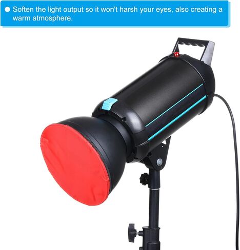 PATIKIL 7" 18cm Soft Diffuser Lamp Cover, 4 Pack Cloth Diffuser Strobe Reflector Lamp Sock for Flash Light Beauty Dish Photography Studio, Multicolor in Kuwait