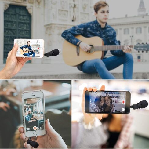 Saramonic SmartMic Mini Condenser Flexible Microphone for Smartphones,Vlogging Microphone for iPhone and YouTube Video, Mic for iOS Apple iPhone iPad and Android Phone in Saudi Arabia