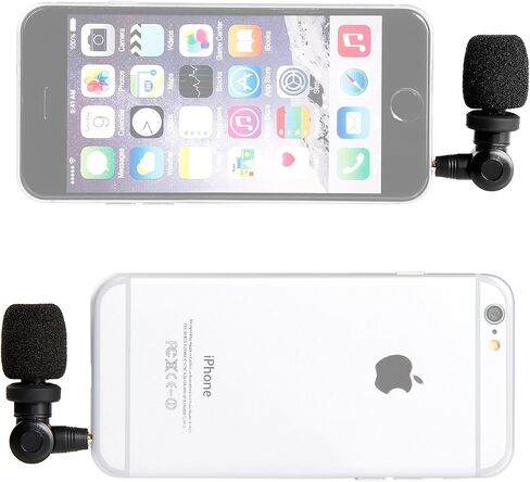 Saramonic SmartMic Mini Condenser Flexible Microphone for Smartphones,Vlogging Microphone for iPhone and YouTube Video, Mic for iOS Apple iPhone iPad and Android Phone in Saudi Arabia