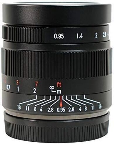 7artisans 35mm F0.95 Large Aperture APS-C Manual Focus Portrait Lens for Sony E Mount A7 A7II A7III(A7M3) A7R A7RIII A7S A7SIII A6000 A6300 A6400 A6500 NEX-3 NEX-3R NEX-5T in Saudi Arabia