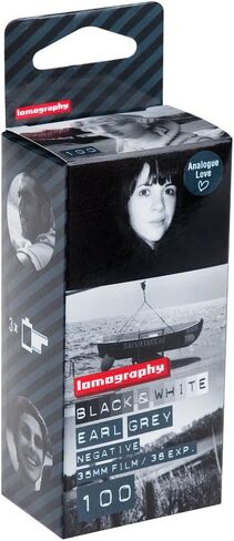 لوموجرافي 35 ملم 100/36 ايزو ايرل جراي اسود وابيض - عبوة من 3 قطع (اسود) in Kuwait