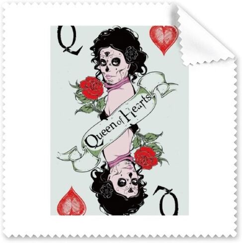 Playing Cards Q Illustration Pattern Cleaning Cloth Phone Screen Glasses Cleaner 5pcs in Kuwait