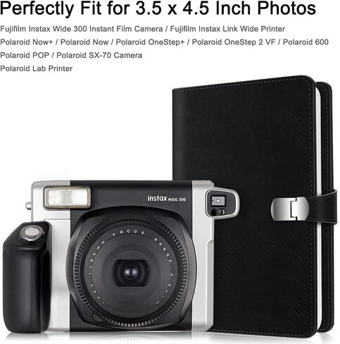 Fintie Protective Case Compatible with Fujifilm Instax Wide 300 Instant Film Camera & Wallet Photo Album for 3.5x4.5 Inch Film in Saudi Arabia