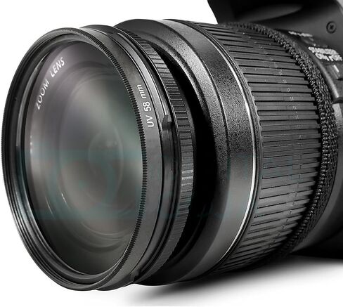 58mm UV Filter for Canon Vixia HF G10, HF G40, HF G50, HF G60, XA10, XA20, XA25, XA40, XA45, XA50, XA55, XF100, XF105, GL1, GL2, HFS10, HFS11, HFS20, HFS21, HFS30, HFS100, HFS200 Camcorders in Saudi Arabia