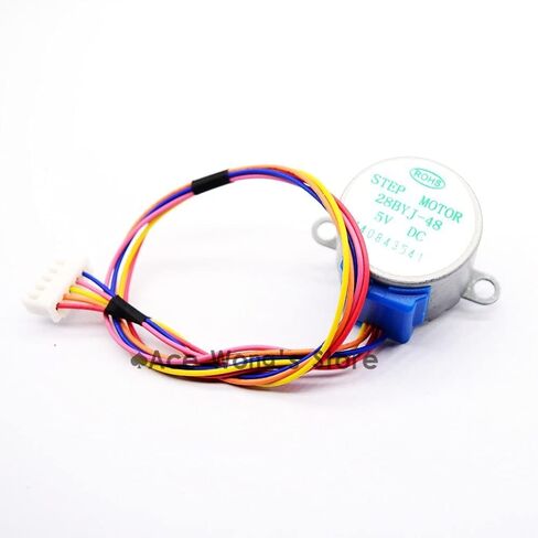(5PCS/LOT) 5V 4-phase 5-wire stepper motor gear motor 28BYJ-48-5V,Micro Mini Electric Step Motor for PIC 51 AVR in Kuwait