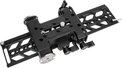 CAMVATE 10" Dovetail Plate with 15mm Double Rod & M6 Rosette Adapter for Video Camcorder Accessory - 3116 in Saudi Arabia