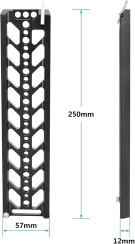 CAMVATE 10" Dovetail Plate with 15mm Double Rod & M6 Rosette Adapter for Video Camcorder Accessory - 3116 in Saudi Arabia
