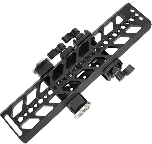 CAMVATE 10" Dovetail Plate with 15mm Double Rod & M6 Rosette Adapter for Video Camcorder Accessory - 3116 in Saudi Arabia