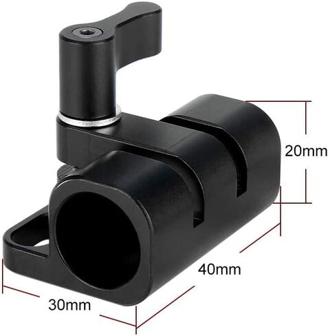 NICEYRIG 15mm Rod Holder Railblock Extension for DSLR Cage, Handle, Baseplate, for DJI Ronin 15mm Rod Support - 278 in Saudi Arabia