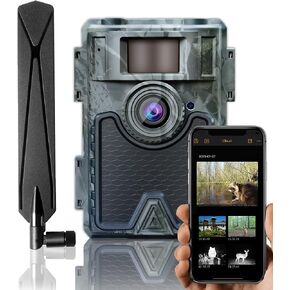 وينغ هوم كاميرا خلوية 480 ايس 4G IP66 مقاومة للماء للصيد بدقة 1080P مع زناد بزاوية عريضة 52 درجة 0.4 ثانية، حركة رؤية ليلية بدون توهج مع بطاقة SD 32G لمراقبة الحياة البرية والتحكم عبر التطبيق in Kuwait