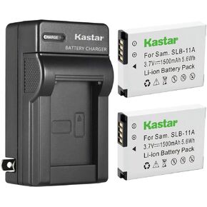 استبدال شاحن بطارية حائط تيار متردد من Kastar لبطارية سامسونج SLB-11A SLB11A، سامسونج TL240، TL320، TL350، TL500، WB600، WB610، WB650، WB660، WB700، WB1000، WB2000 الكاميرات الرقمية in Kuwait