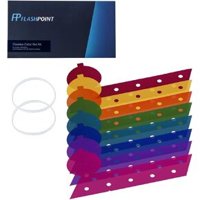 Flashpoint Creative Color Gel Kit Compatible with Godox AD600Pro and Flashpoint XPLOR600 Pro Monolights in Kuwait