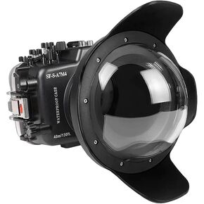 Seafrogs 40 Meters / 130 feet's Waterproof Underwater Camera housing for Sony A7M4 with 8-inch Optical Acrylic Dome Port for Sony FE 16-35mm F2.8 GM (Zoom Gear Included) in Saudi Arabia