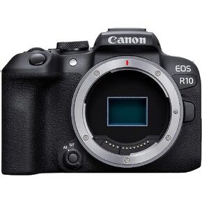 Canon EOS R10 (Body Only), Mirrorless Vlogging Camera, 24.2 MP, 4K Video, DIGIC X Image Processor, High-Speed Shooting, Subject Tracking, Compact, Lightweight, Subject Detection, for Content Creators
