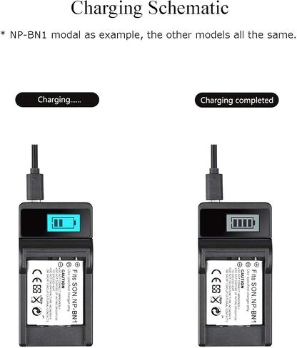 LCD USB Travel Battery Charger for Samsung SC-D101, SC-D103, SC-D105, SC-D107, SC-D180 Digital Video Camcorder in Kuwait