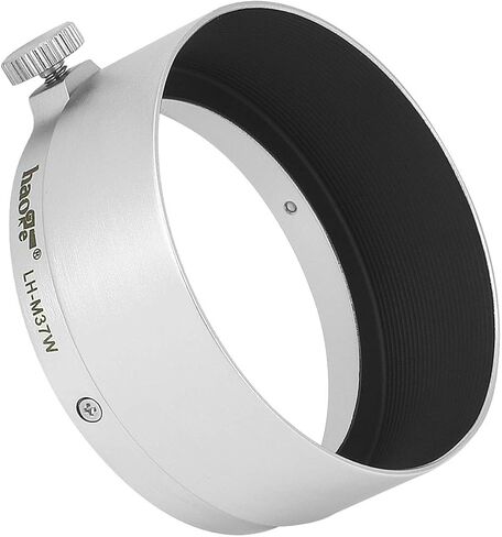 Haoge LH-M37W غطاء عدسة معدنية لايكا ليتز إلمار 3.5 سم 35 مم f3.5 A36، Elmar 50mm f3.5 A36، سومارون 3.5 سم 35 مم f3.5 A36 وعدسة أخرى مع 36 مم مقاس خارجي فضي in Saudi Arabia