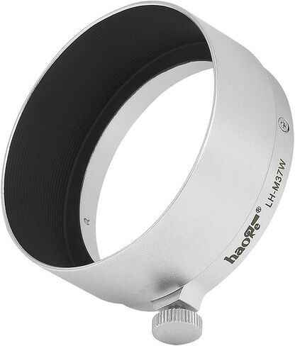Haoge LH-M37W غطاء عدسة معدنية لايكا ليتز إلمار 3.5 سم 35 مم f3.5 A36، Elmar 50mm f3.5 A36، سومارون 3.5 سم 35 مم f3.5 A36 وعدسة أخرى مع 36 مم مقاس خارجي فضي in Saudi Arabia