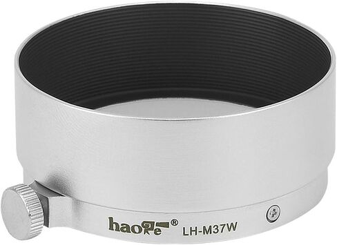 Haoge LH-M37W غطاء عدسة معدنية لايكا ليتز إلمار 3.5 سم 35 مم f3.5 A36، Elmar 50mm f3.5 A36، سومارون 3.5 سم 35 مم f3.5 A36 وعدسة أخرى مع 36 مم مقاس خارجي فضي in Saudi Arabia