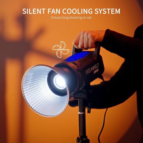 FEELWORLD FL225B 2700K~6500K Bi-Color Video Studio Light 225W Lighting | CRI96+ TLCI97+ 64500lux@1m for Film, Live Streaming, Videography, Photography, Wedding, Interview in Saudi Arabia