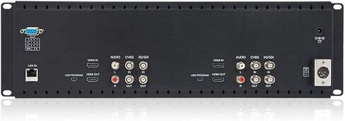 Feel WORLD D71 3RU Dual 7 بوصة 3G SDI بث رف جبل مراقب 1280x800 HD LCD IPS شاشة مع 3 ألوان ضوء تالي HDMI AV مدخل ومخرج in Saudi Arabia