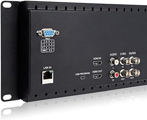 Feel WORLD D71 3RU Dual 7 بوصة 3G SDI بث رف جبل مراقب 1280x800 HD LCD IPS شاشة مع 3 ألوان ضوء تالي HDMI AV مدخل ومخرج in Saudi Arabia