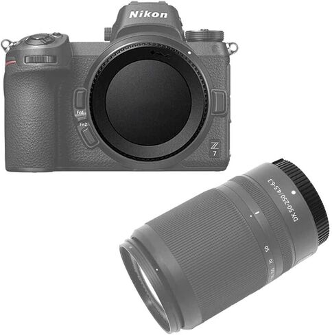 Body Cap & Rear Lens Cap Cover for Nikon Z9 Z50 Z5 Z7 Z6 Z 6II Z 7II, Z 9 Z 5 Z 6 Z 7 Z 50 Z6 II Z7 II More Nikon Z Mount and Lens Accessories with Hot Shoe Cover in Saudi Arabia