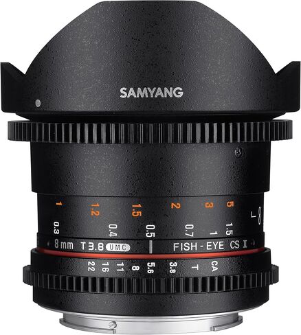 Samyang 8 mm T3.8 VDSLR II Manual Focus Video Lens for Sony E-Mount Camera in Saudi Arabia