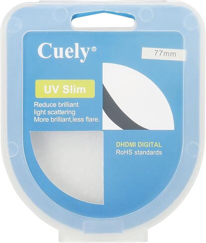 MECCANIXITY UV Lens Filters, 77mm Slim Frame Multi-Coated Protective Lenses Filter for Camera Photography Accessories, Pack of 2 in Saudi Arabia