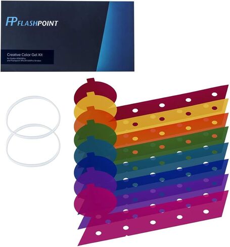 Flashpoint Creative Color Gel Kit Compatible with Godox AD600Pro and Flashpoint XPLOR600 Pro Monolights in Kuwait