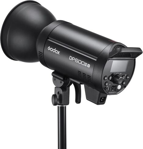 Godox DP600IIIV 600Ws Stobe Flash Studio Light GN106 0.1-1S Recycle Time, 1/2000-1/800s Flash Duration, 2.4G X System CCT 5600±200K Bowens Mount Monolight for Studio Portrait Photography (DP600III-V) in Kuwait