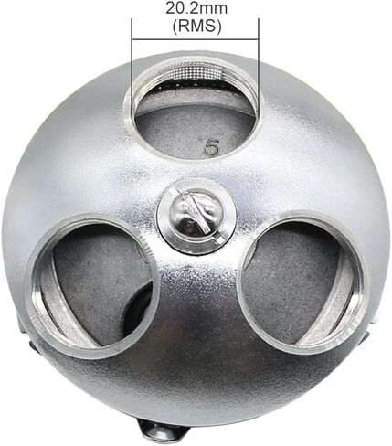 Lab Microscope Accessories Biological Microscope Objective Converter 3 Hole 4 Hole Objective Converter Metal Revolving Nosepiece Objective Lens Adapter Mounting Thread 20.2mm (Color : 3 Holes) in Kuwait