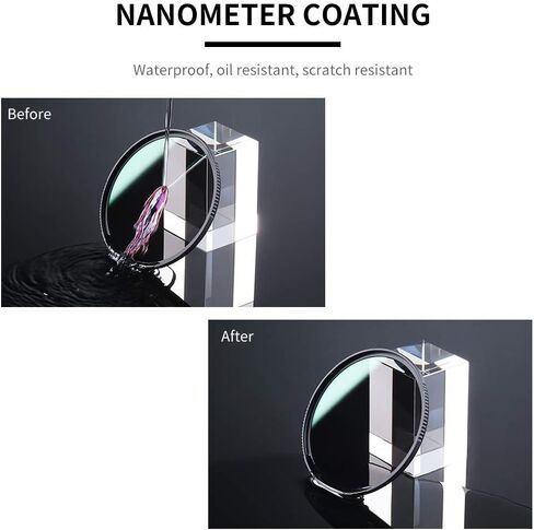 K&F Concept 55mm ND8 (3-Stop Fixed Neutral Density Filter) ND Lens Filter, 28 Multi-Layer Coatings HD Hydrophobic Ultra Slim Nano-X Series Filter for Camera Lens in Saudi Arabia