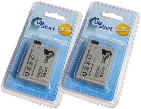 2 Pack - Replacement for Canon Rebel T4i Battery - Compatible with Canon LP-E8 Digital Camera Battery (1200mAh 7.2V Lithium-Ion) in Saudi Arabia