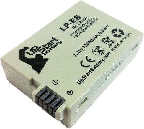 2 Pack - Replacement for Canon Rebel T4i Battery - Compatible with Canon LP-E8 Digital Camera Battery (1200mAh 7.2V Lithium-Ion) in Saudi Arabia