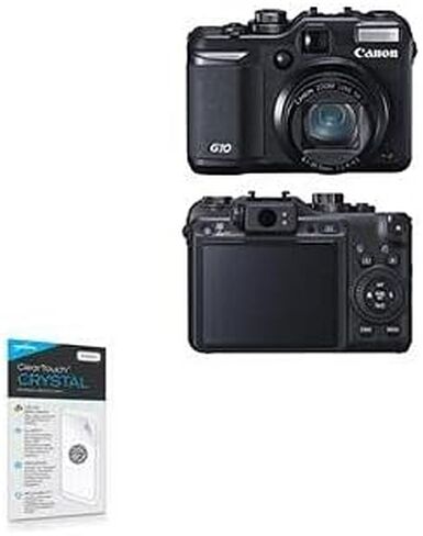 BoxWave Screen Protector Compatible With Canon PowerShot G10 - ClearTouch Crystal (2-Pack), HD Film Skin - Shields From Scratches for Canon PowerShot G10 in Saudi Arabia