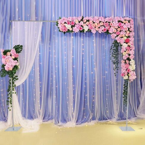 GUANG Wedding Backdrop Stand Pipe Kit, 3x6m/10x20ft Heavy Duty Telescopic Backdrop Support Pole and Stand Kit for for Wedding Party Photography in Saudi Arabia